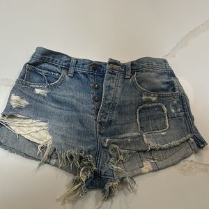 Abercrombie distressed shorts
